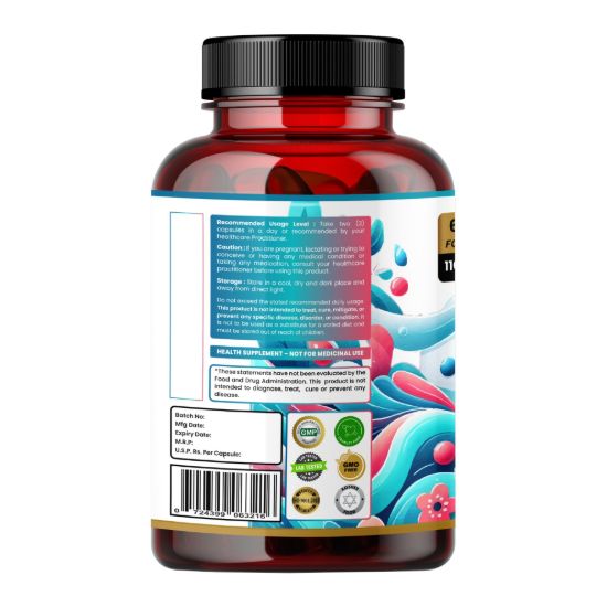 Humming Herbs UTI Wellness Essence Supplement Bottle Back Label