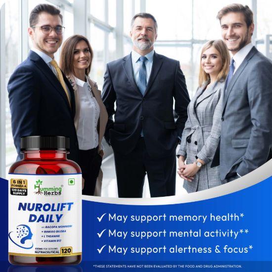 Humming Herbs Nurolift Daily for Focus and Concentration Wellness