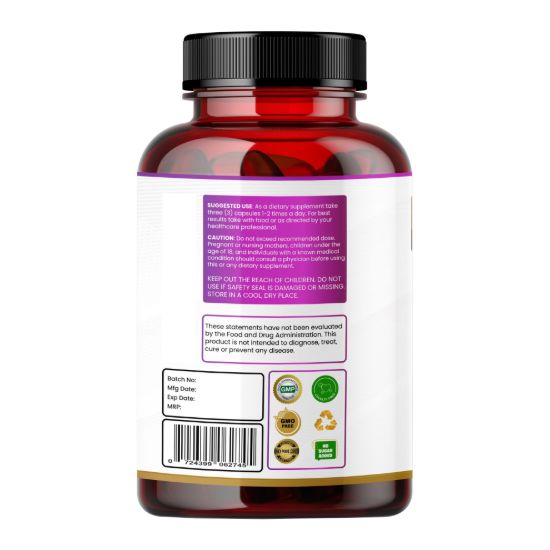 Picture of Alpha GPC 1800mg - 13 in 1 Brain Health Supplement with CDP Choline, L-Tyrosine, L-Theanine & Lion's Mane - 90 Vegetarian Capsules