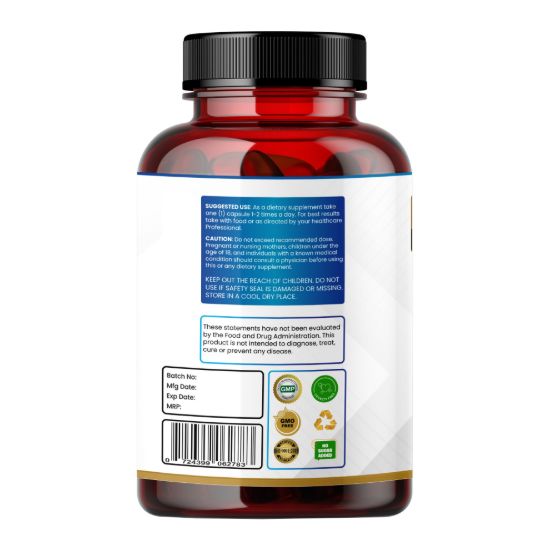 Picture of CAAKG Calcium Alpha-Ketoglutarate Liposomal Supplement - 500mg, 90 Capsules (3 Months Supply)