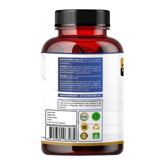 Picture of Blueberry Extract Capsules 9-in-1 Formula with Lutein, Bilberry, Vitamins & CoQ10 for Immune & Vision Support - 120 Capsules (120 Days Supply)