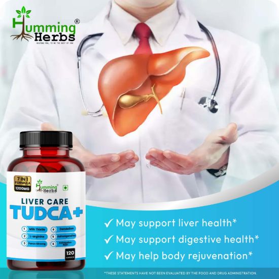 Picture of Liver Care TUDCA+ (500mg) - 7-in-1 Formula with Milk Thistle, Dandelion & Ashwagandha - 120 Capsules