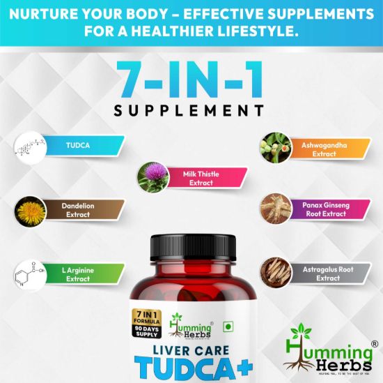 Picture of TUDCA+ Liver Care Supplement with Milk Thistle & Ashwagandha - 180 Capsules (90 Days Supply)