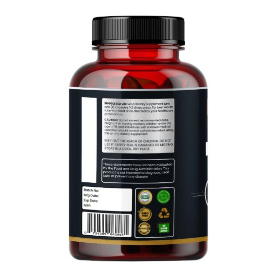 Picture of Nattokinase 4-in-1 Formula Supplement with CoQ10, Grape Seed Extract & Black Pepper Extract - 90 Vegetarian Capsules