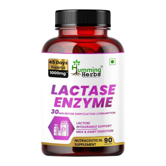 Picture of Lactase Enzyme 1000mg – 90 Capsules for Lactose Intolerance Support & Dairy Digestion