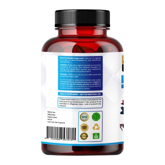 Picture of 5-HTP+ Capsules | 7-in-1 Formula with L-Theanine, GABA, Valerian Root & Chamomile | 650mg | 90 Veg Capsules