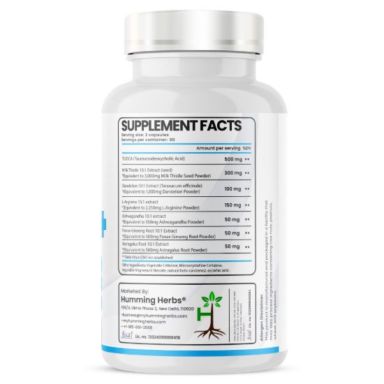 Picture of TUDCA+ Liver Care Supplement with Milk Thistle & Ashwagandha - 180 Capsules (90 Days Supply)