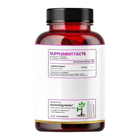 Picture of Lactase Enzyme Supplement - 1000mg Per Serving, 90 Capsules (45 Days Supply)