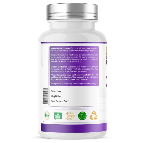 Humming Herbs® Zinc Plus 9mg Bisglycinate with Copper, 200 Capsules — suggested use and warnings panel