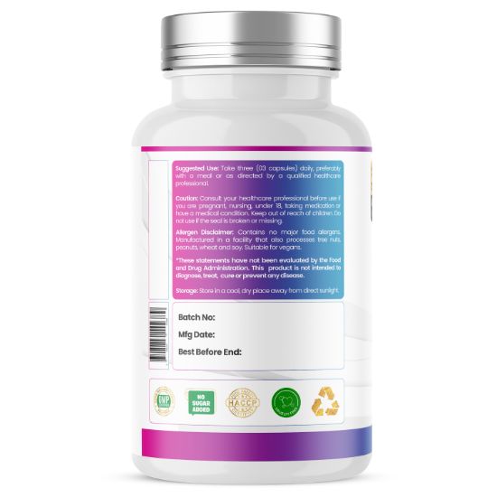 Humming Herbs® TMG 1500mg with Methylated B Vitamins, 120 Capsules — suggested use and warnings panel